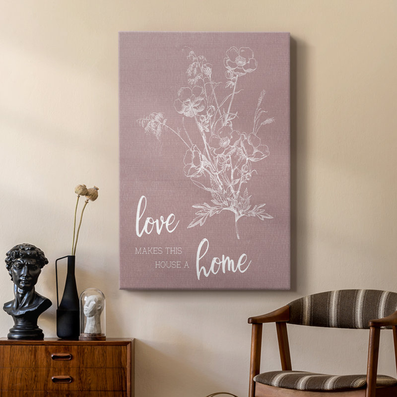 «Love Home» - galerie Cavas sur mesure, H 27 po x l 18 po