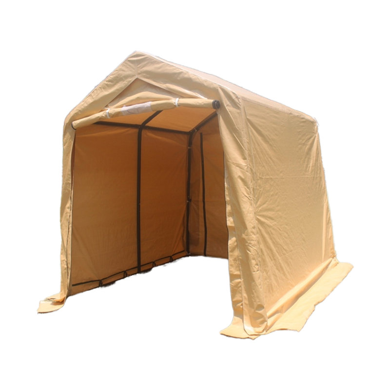 Abri de rangement pour abri de jardin 7x12pi avec 2 portes et évents à enroulement pour voiture