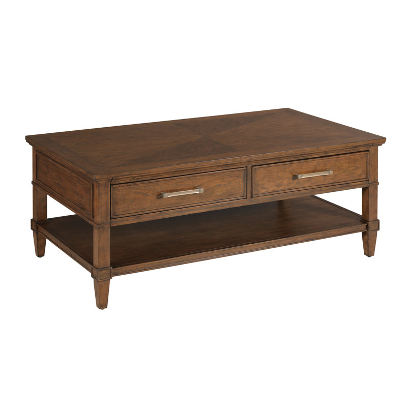 RECTANGULAR DRAWER COFFEE TABLE W/CASTERS