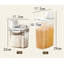 4 Pack Food Storage Container, Cereal Storage Dispenser with Measuring Cup