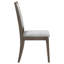 Chaise de salle à manger rembourrée Gerie brun foncé