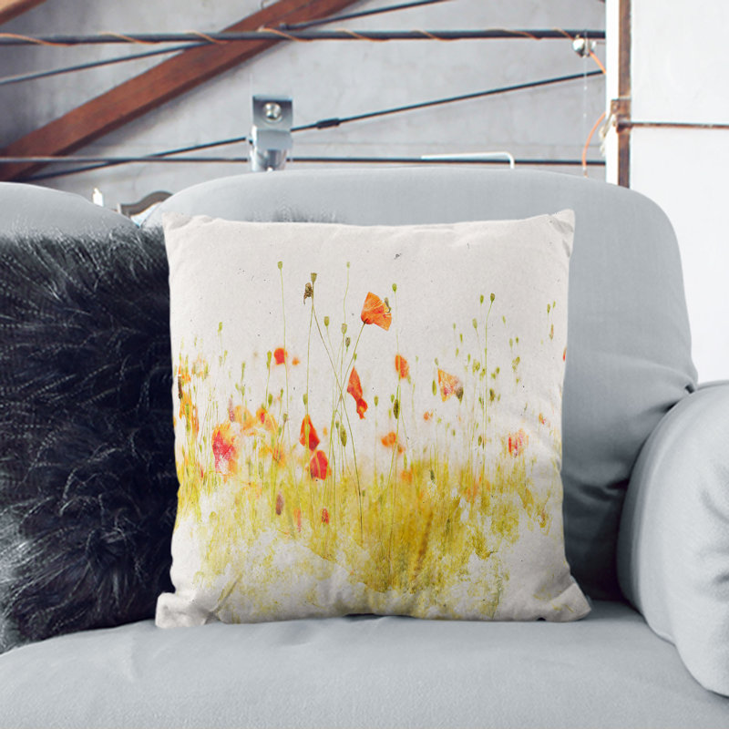 Square Throw Cushion, 40cm H x 40cm W x 15cm D