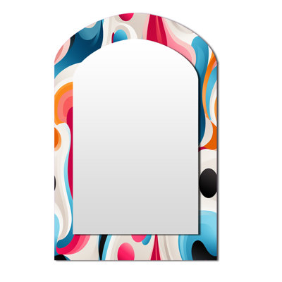 Motif tendance rose et bleu Popart