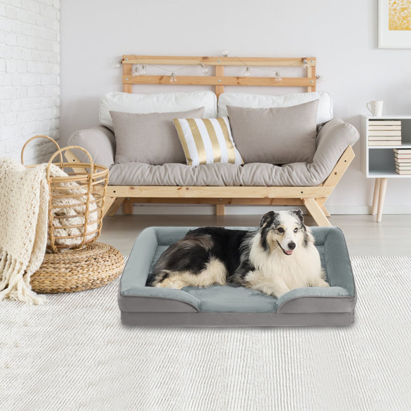 Lit orthopédique pour animaux Fabriciano, Grand (l 34,64 po x P 25,19 po x H 7,87 po)