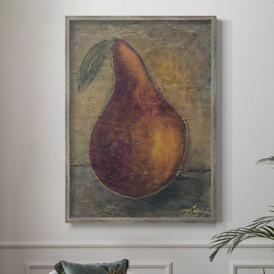 Pear II Framed Print - Solid Wood