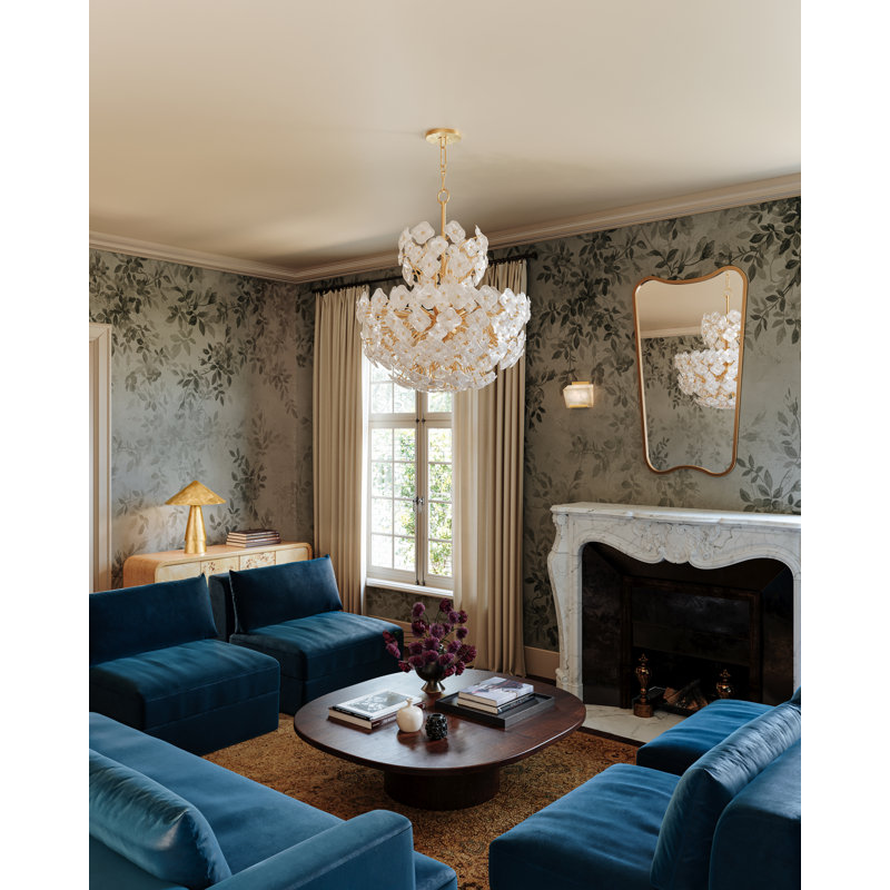 Foxton Table Lamp in Warm Leaf, Silver, Silver