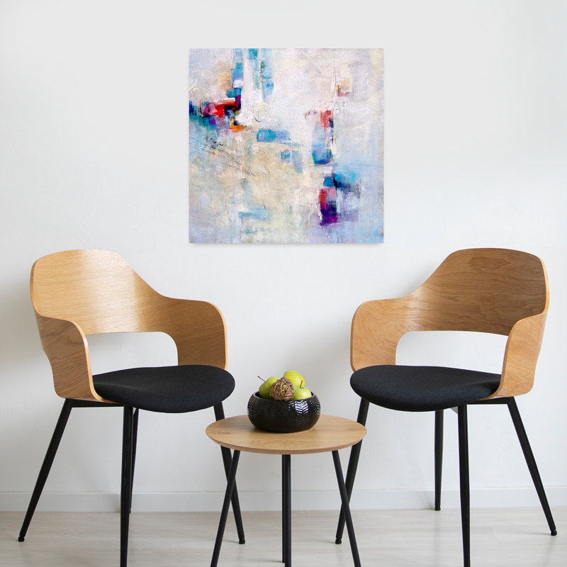 Conversation Abstract Contemporary Art, 24" H x 24" W