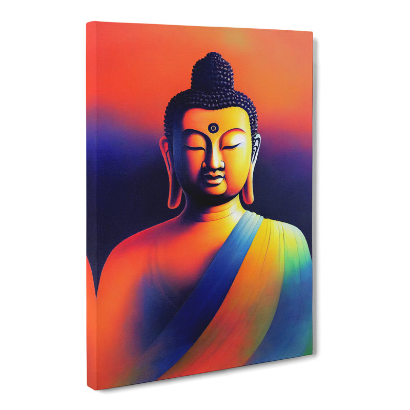 Buddha Colour Field - Wrapped Canvas, 76cm H x 50cm W x 3cm D