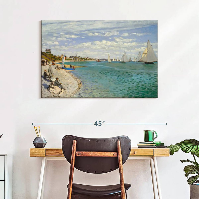 Régate Alvord à Sainte-Adresse 1867, H 26 po x l 39 po