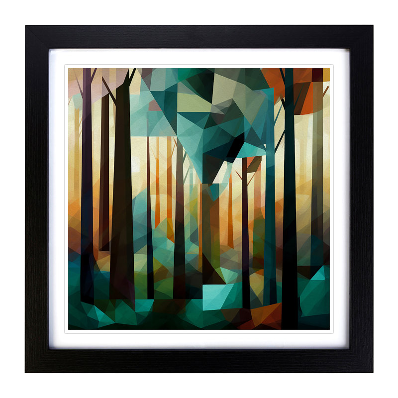 Single Picture Frame Print on Wood, Black