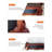 Retro Style Wood Bedroom and Entryway Leather Long Bench