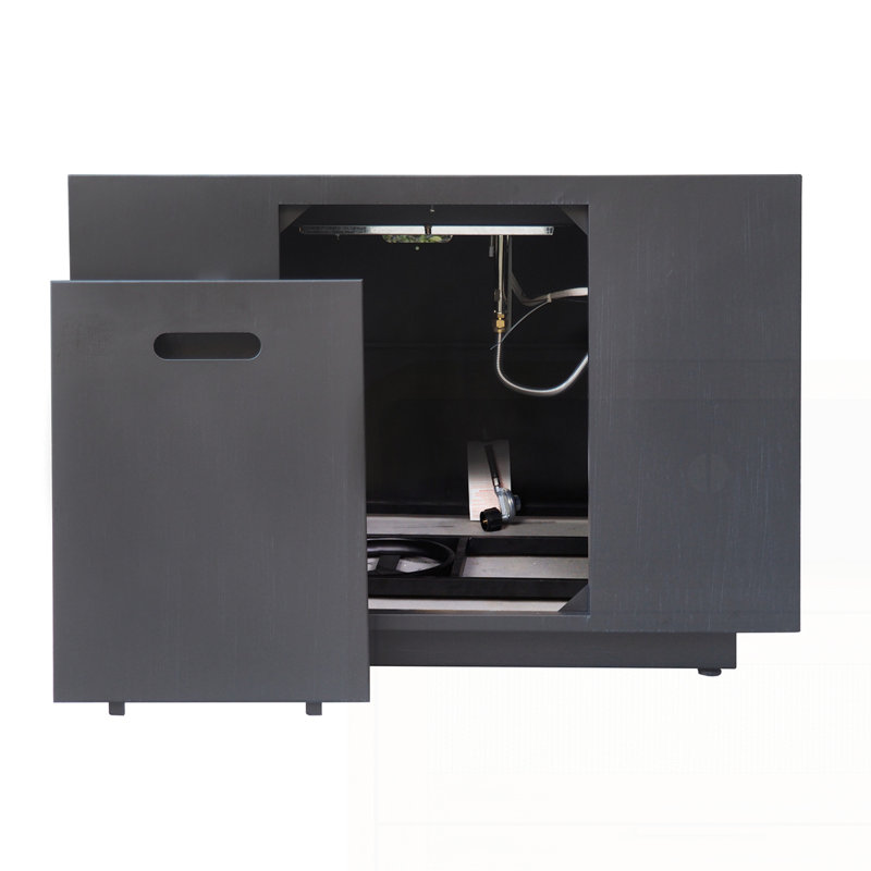 Modern Outdoor Fire Pit, Dark Gray