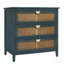 Armoire 3 tiroirs, rotin naturel, mobilier américain - standard
