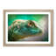 Green Lizard in Abstract - Picture Frame Graphic Art Print-55736233-55736230