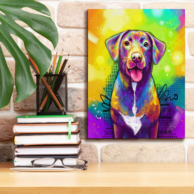 "Pop Art Labrador Retriever" par Furbaby Affiliates, art mural sur toile