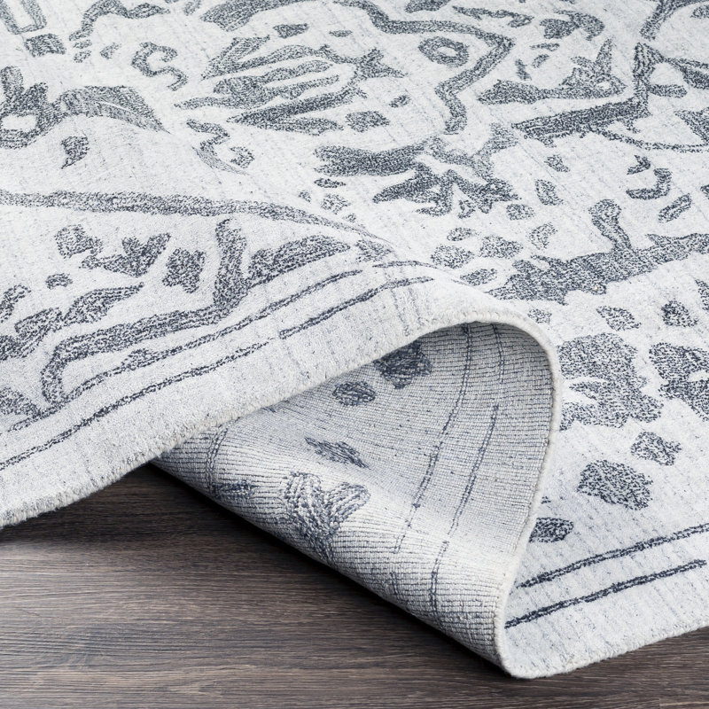 Malonne Viscose Oriental Indoor Rug, Rectangle 4' x 6'