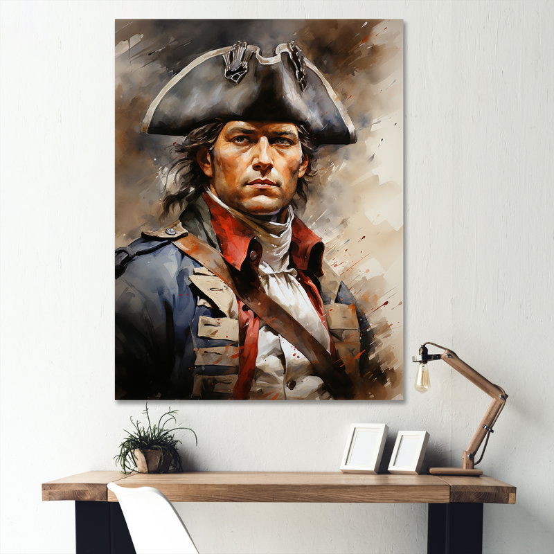 «Baume The American Revolutionary War II», reproduction sur toile, Toile tendue, H 32 po x l 24 po x P 1 po