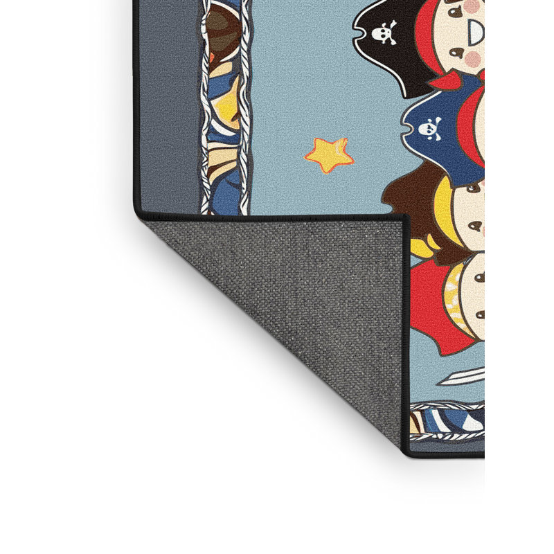 Tapis pour enfants Sunside Sails Pirates, Rectangulaire 7 pi x 10 pi