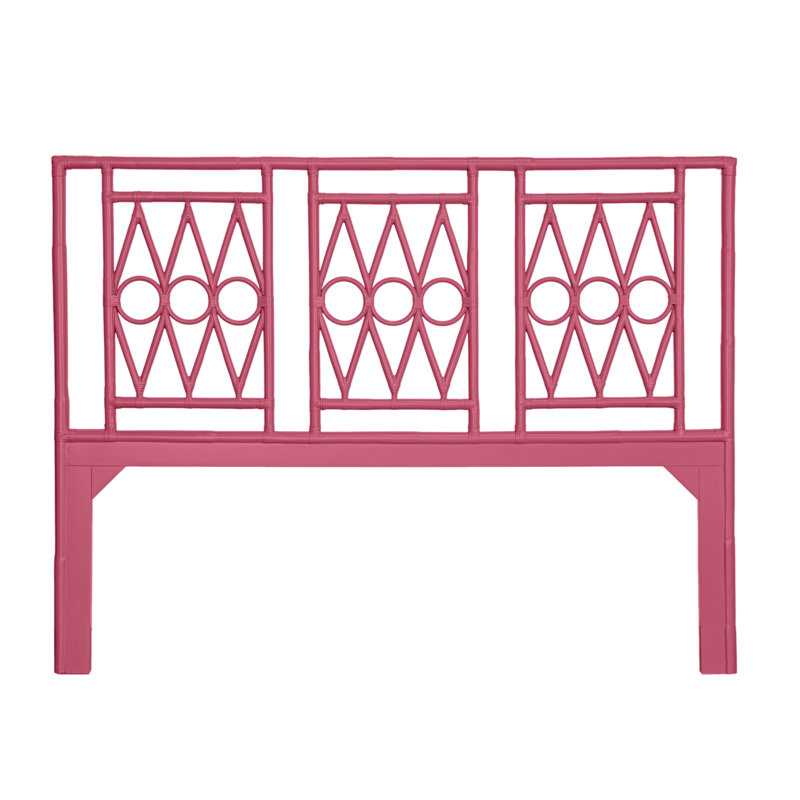 Devonshire Open-Frame Headboard, King, Hot Pink