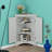 Triangle Bathroom Storage Cabinet With Adjustable Shelves, Modern Freestanding Floor Cabinet, Small Space Corner Organizer-114229552