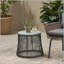 Table d'appoint en verre Boho Chic
