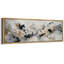 «Neutral Abstract Composition» en noir et or gris - reproduction d'art sur toile encadrée-126447857-126447855
