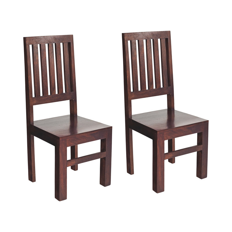 Cicero 45cm H Solid Wood Slat Back Side Chair