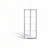 Triangle Display Shelf Tempered Glass/Chrome Frame