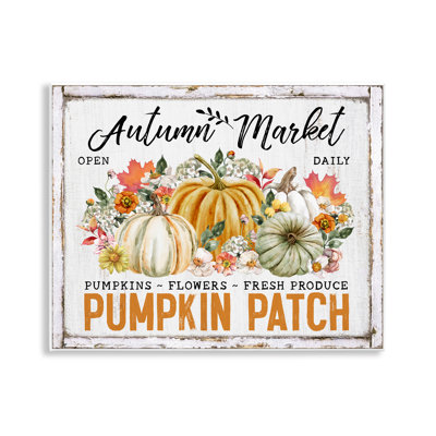 Art mural sur toile «Rustic Autumn Market» par Creatif Belle