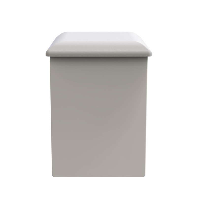 Fully Assembled Murier Dressing Table Stool, White Ash