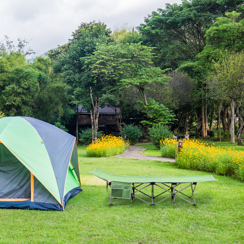 Lit de camp portatif, Vert