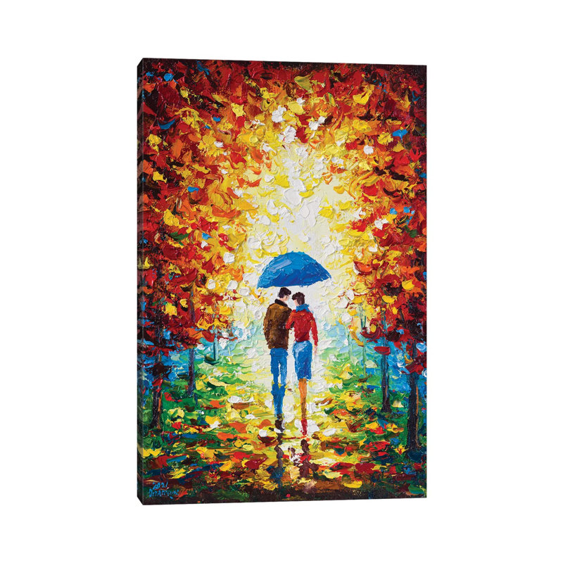 Walk Together I by Andrej Ostapchuk - Wrapped Canvas Painting, 30.48 cm H x 45.72 cm W