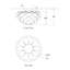 Chapman & Myers Cynara Flush Mount-72538279-72538281