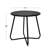 Hofitlead Black Outdoor Side Table, Waterproof Metal End Table, Small Round Patio Table For Garden, Balcony & Yard-1010964403-1010964414