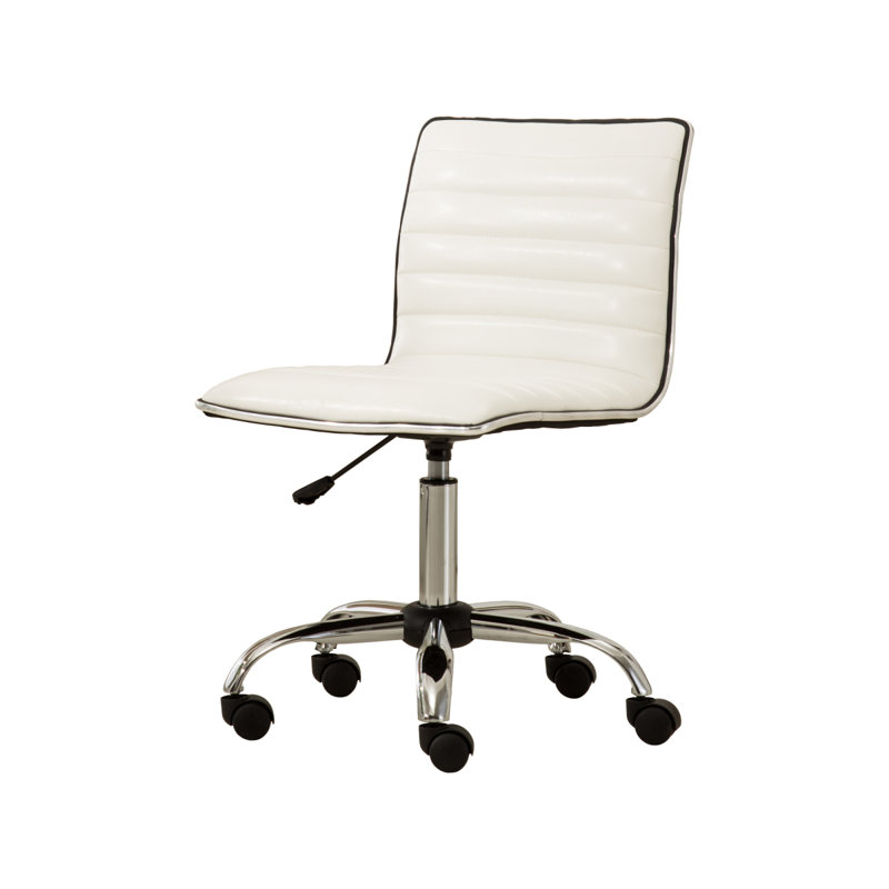 Chaise de bureau Chromel, Blanc