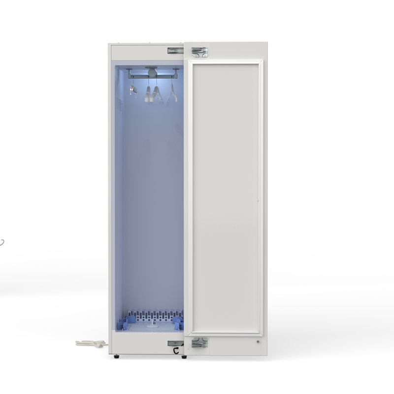 Equator Steam Dryer Closet Remove Wrinkles Sanitize Deodorize Refresh Slim110v, White