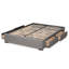 Lit plateforme tapissier avec rangement à profil bas Hewson-440937138-440937137