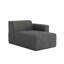 Chaise longue simple en velours côtelé Berlare-601027412