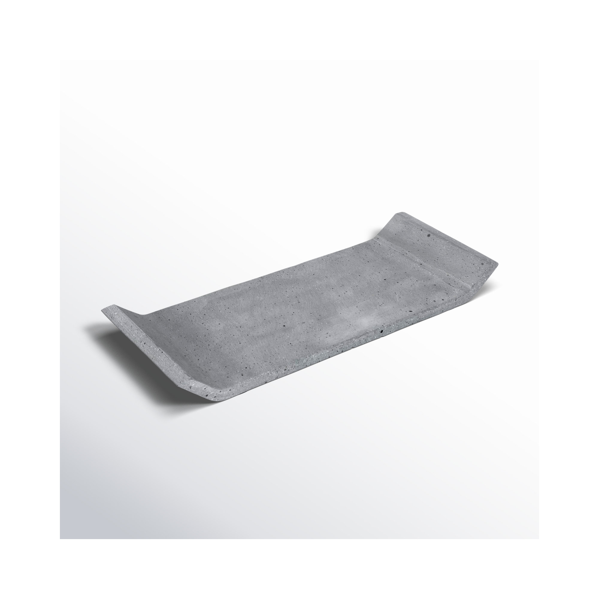 MOON Coffee Table Tray, 0.98" H x 11.81" W x 4.72" D, Dark Gray