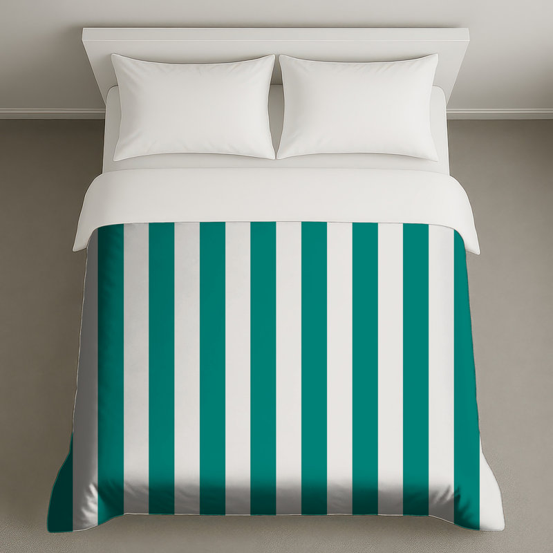 Vertical Striped Pattern Duvet Covers, Queen
