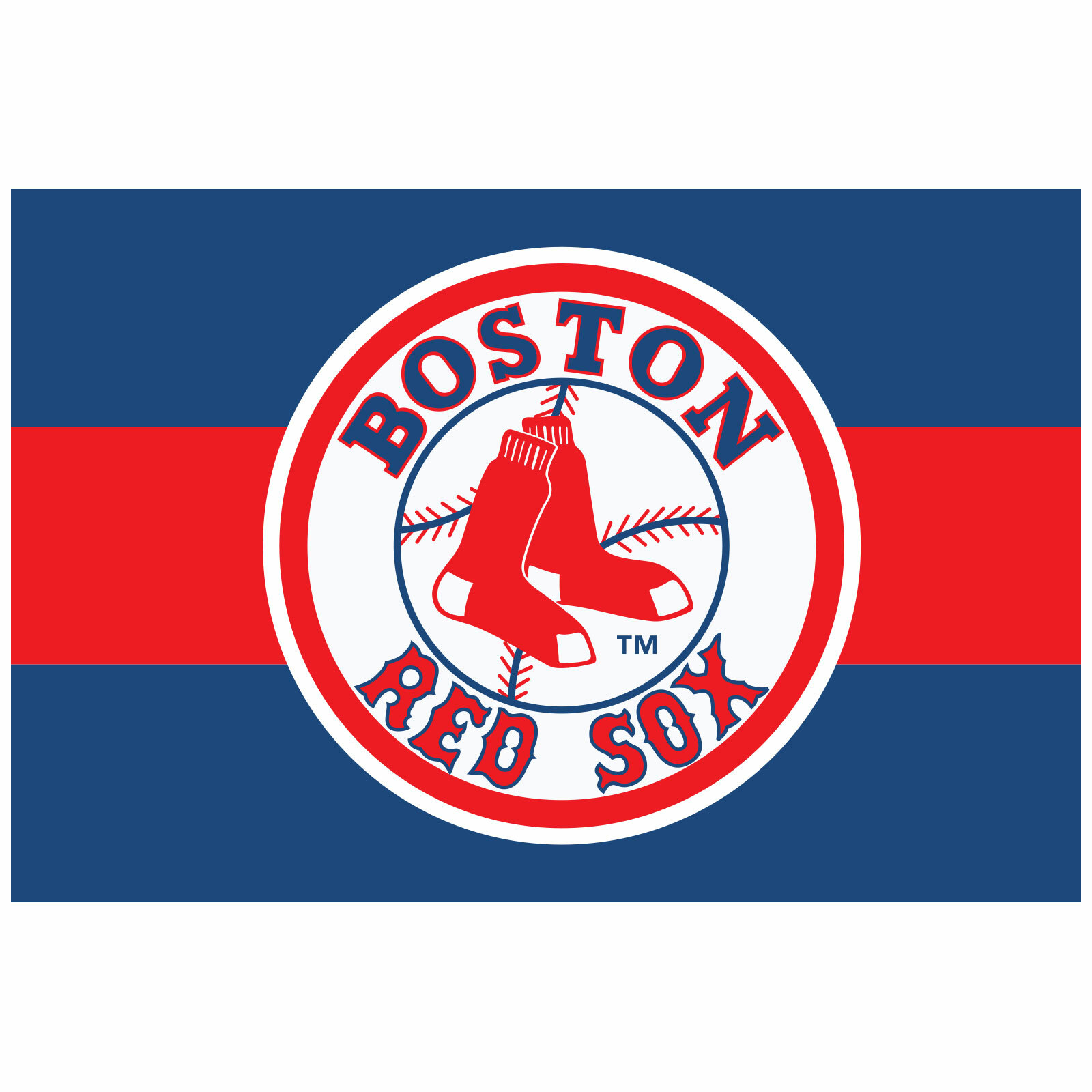 Boston Red Sox 8” x 32” Hanging Team Logo Evolution Banner