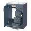 Armoire de meuble-lavabo 24 po avec 1 porte, 3 tiroirs et un seul lavabo-1097891948