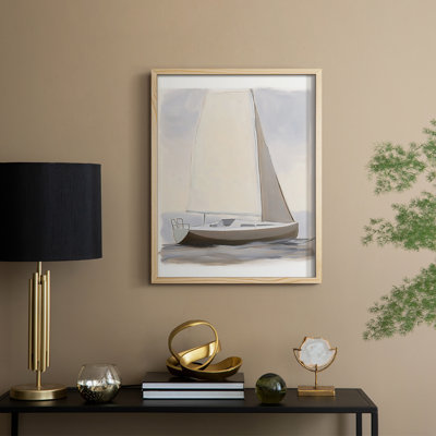 Reproduction encadrée NAUTICAL Series CLxxIV - bois massif