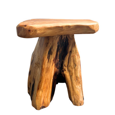 Support à plante rustique en bois de cèdre pour pots, bocaux, vases pour votre jardin ou décoration intérieure - L 12 po x l 12 po x H 13,5 po