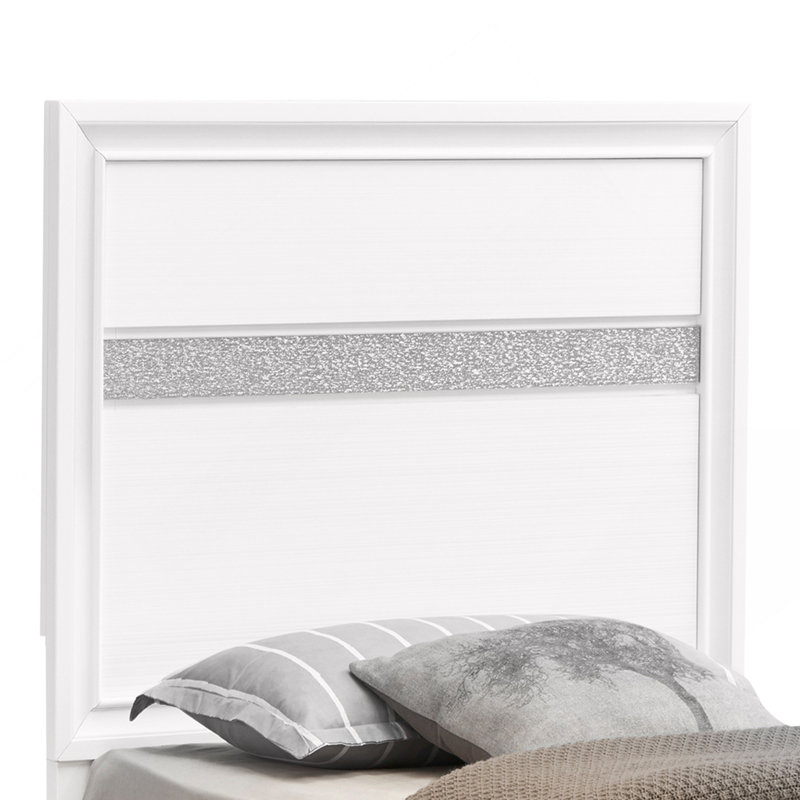 Lit simple, blanc, Twin, White