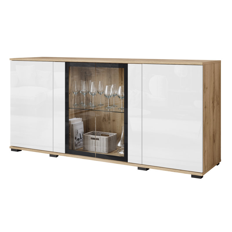 Borut 150cm Sideboard, Brown/White