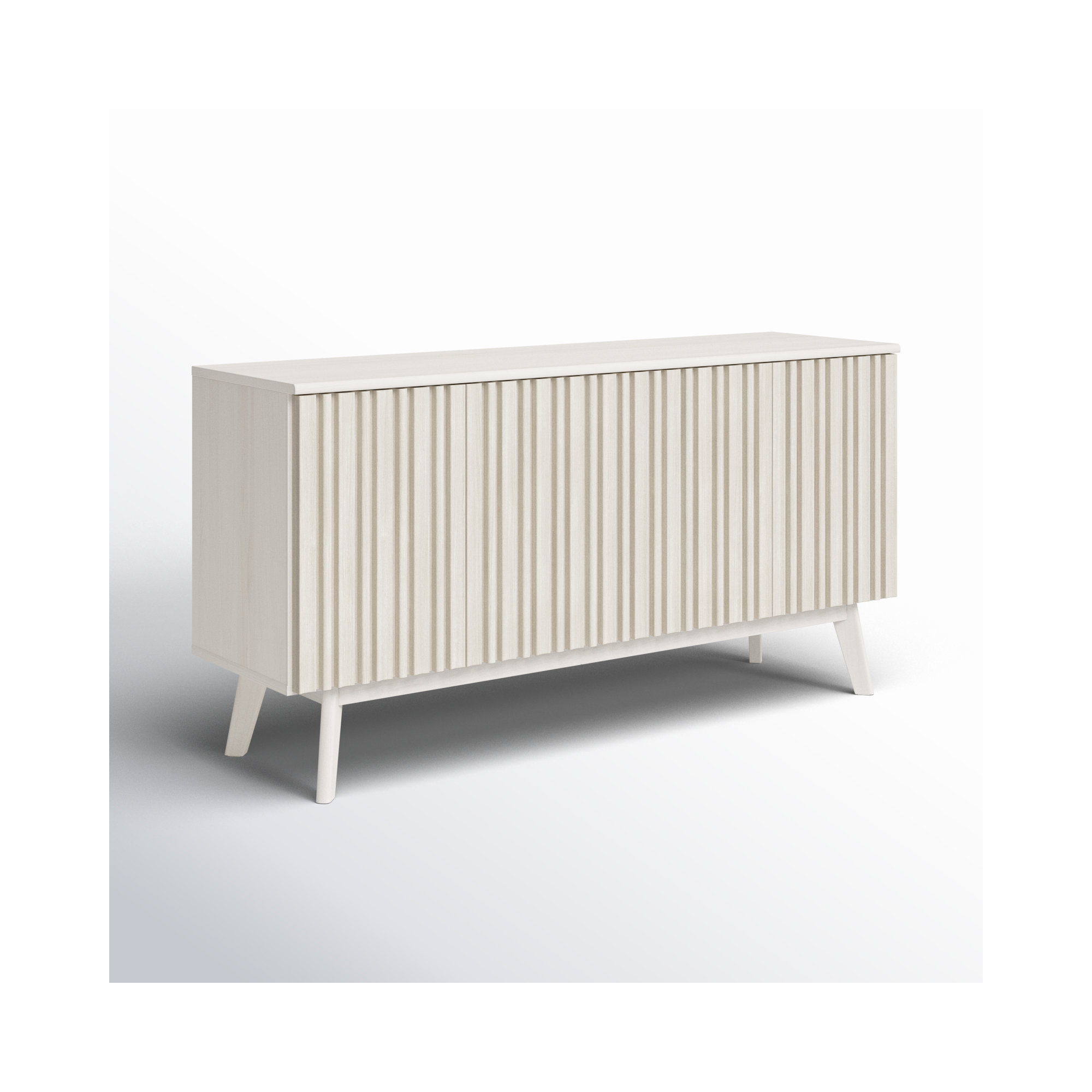 Helena 62'' Media Console, Bleached White