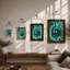Spiral Vortex Abstract - Framed Print-672479650-672479676