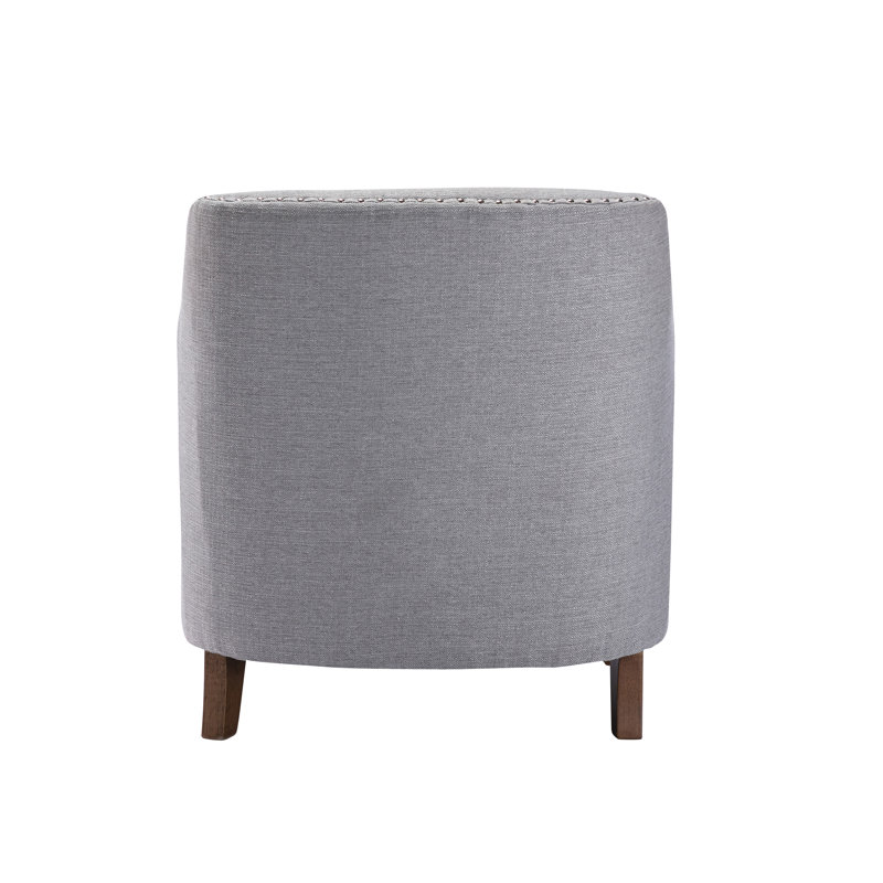 Fauteuil de 30,3 po de largeur Toisha, Mélange de polyester gris