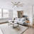 60'' 8-Blade Modern Farmhouse Large Room LED Windmill Ceiling Fan with Light and Remote-535302992